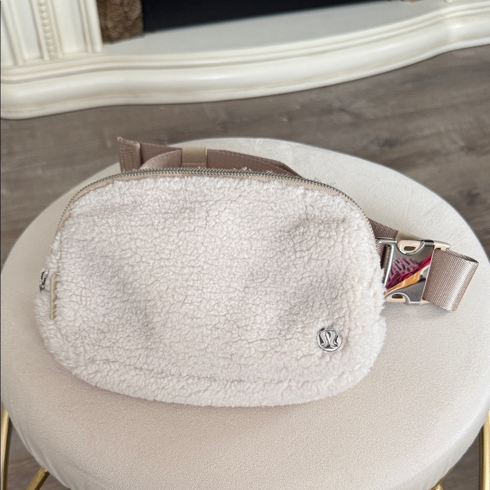 lululemon athletica White Sherpa Crossbody Bag